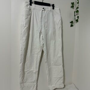 Christopher & Banks Cream Corduroy Trousers